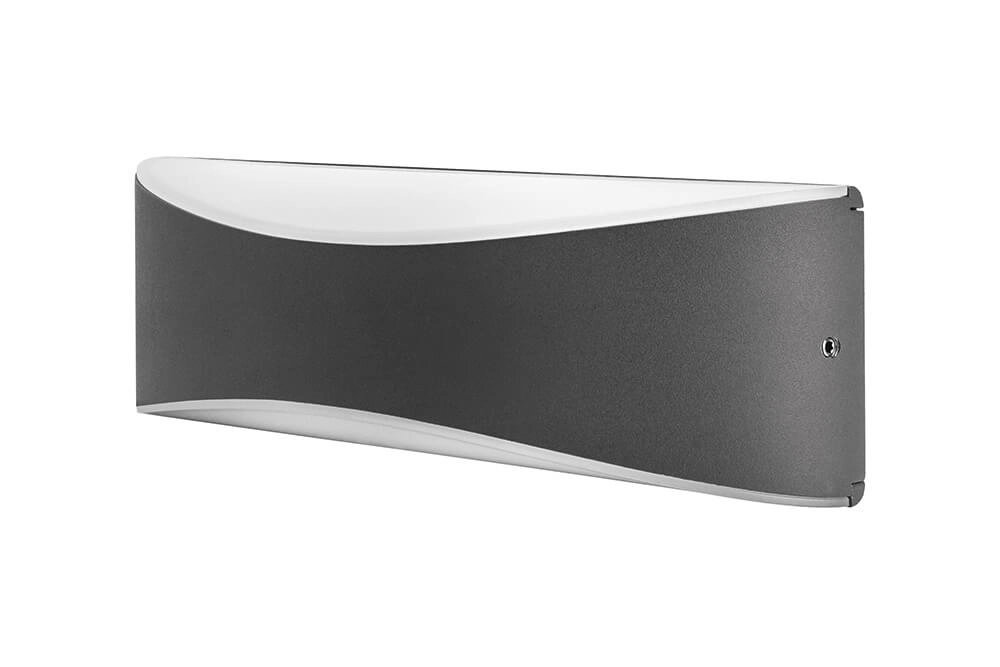 Design-Außenlampe Wave Anthrazit