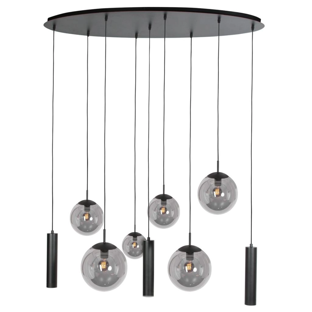 Design-Pendellampe Bollique 9-Licht Schwarz