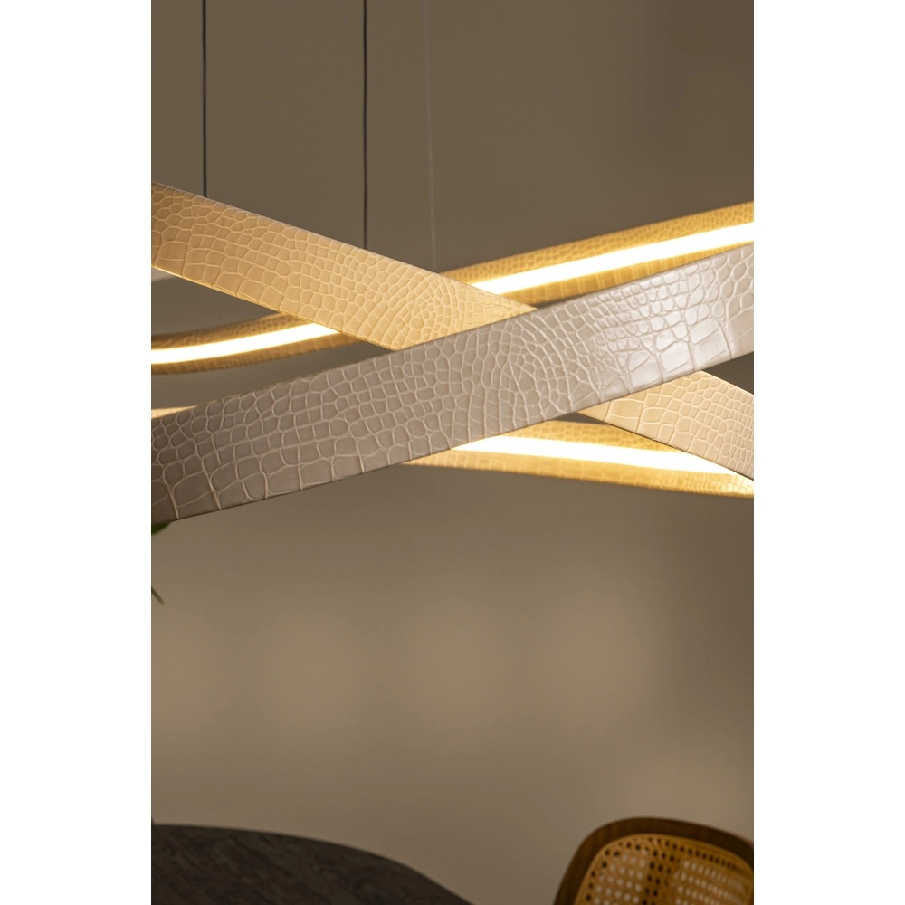 Moderne LED-Pendellampe Slalom Sand mit Wirkung Premium by Lucide 5411212135131