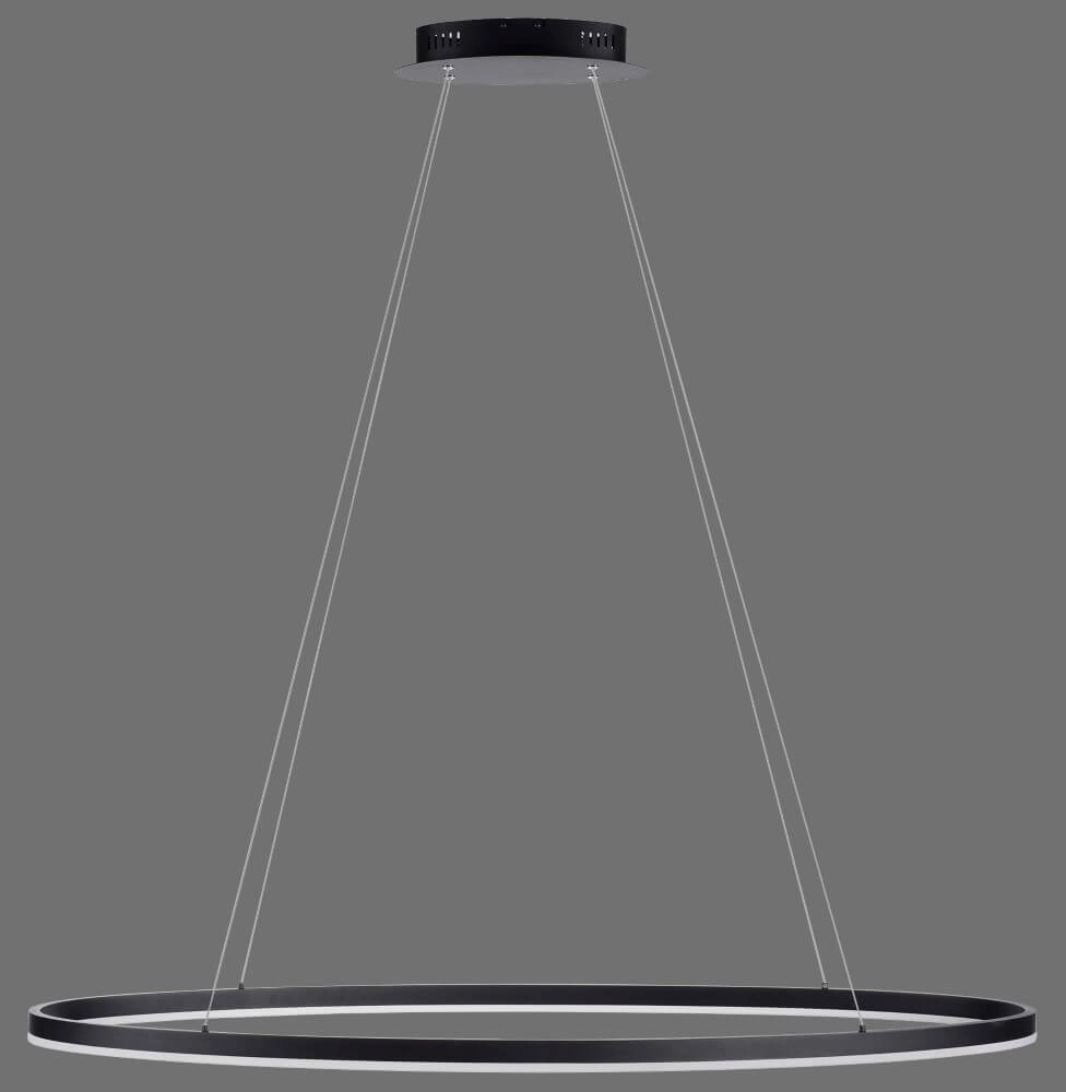 Anthrazitfarbene Hängelampe Titus Ø 118cm Paul Neuhaus 4012248375228