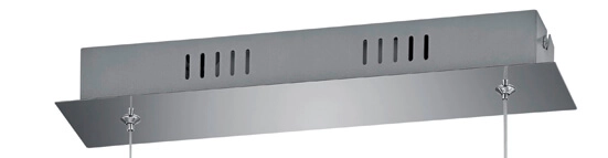 LED-Hängelampe Perugia Chrom Trio 4017807525823