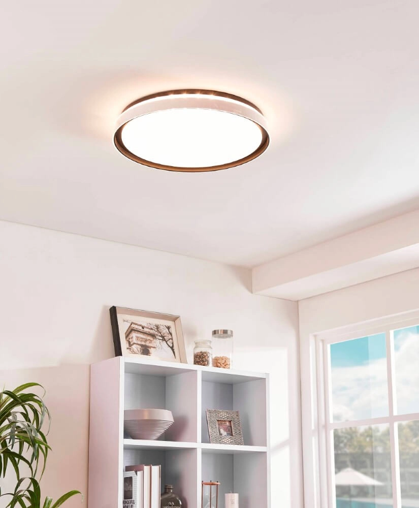 Schwarze Deckenlampe Seluci Ø 49cm Eglo 9002759997816