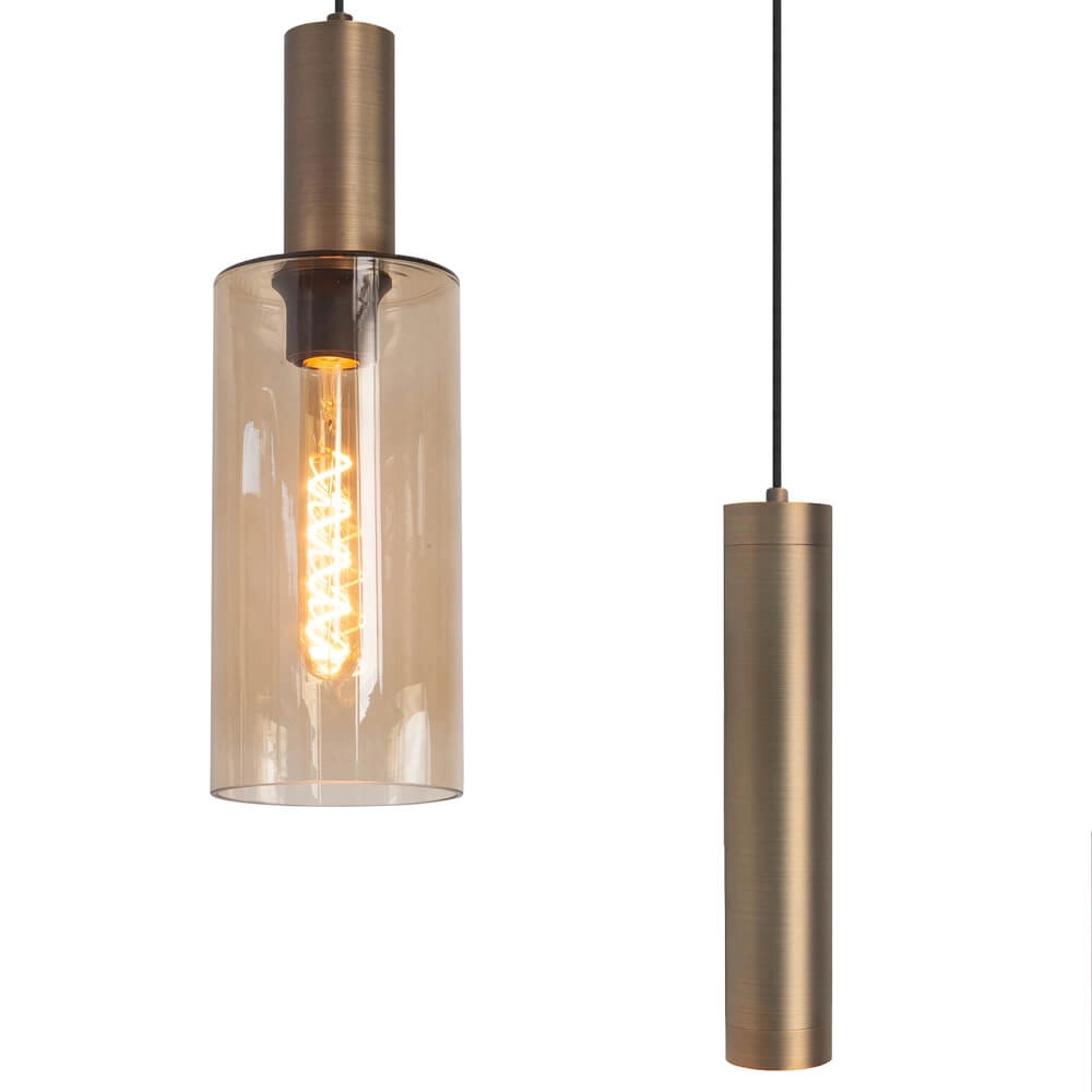 Pendelleuchte Perugia Bronze - 3x E27 - 2x GU10 Highlight 8718379047091