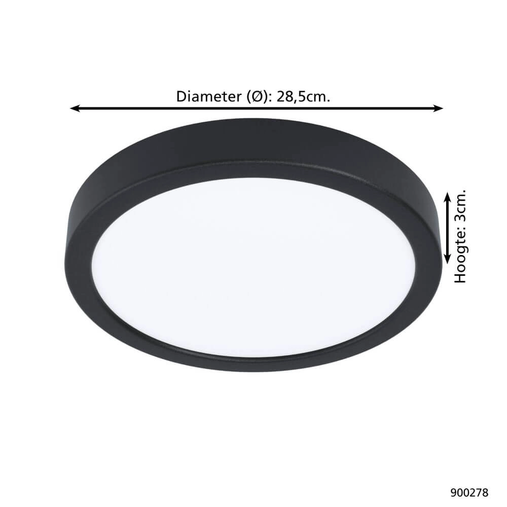 LED-Deckenleuchte Argolis 2 IP44 schwarz Eglo 9008606232635
