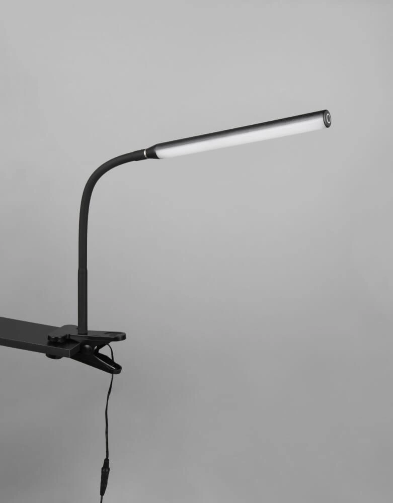 Klemm-Schreibtischlampe Nevada flexibel - schwarz Trio 4017807618167