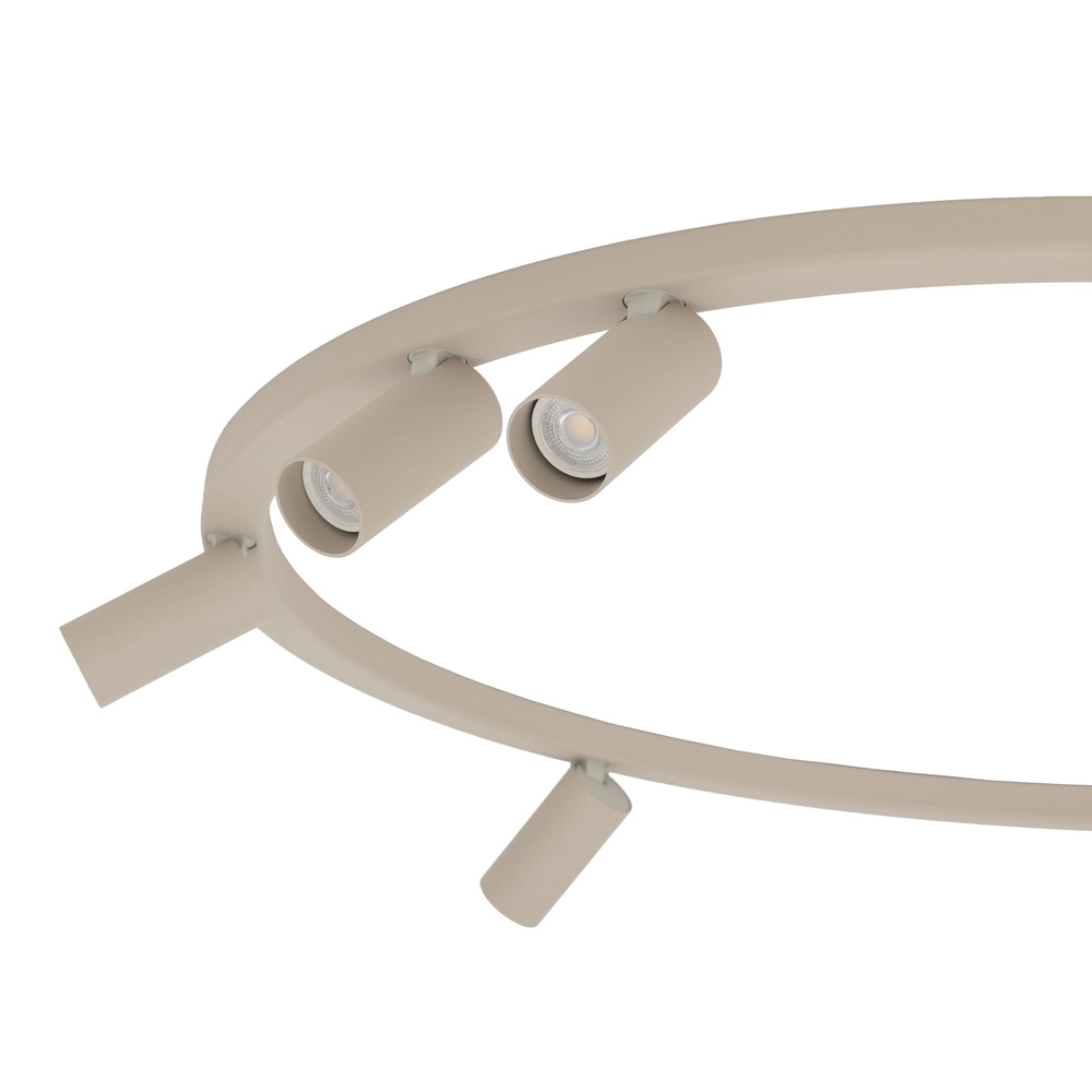 Kreisförmige, oberflächenmontierte Scheinwerfer Fourty 7x GU10 – beige Lyora 5903139119481