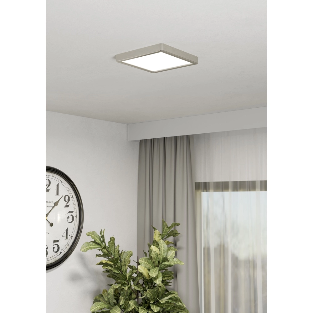 Deckenlicht IP44 Fueva 6-Z Quadrat – Edelstahl – 22x22 cm Eglo 9008606330638