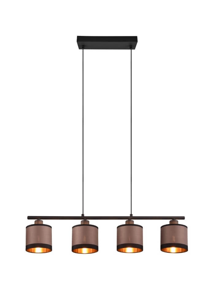 Hängelampe Davos taupe 4-flammig Trio 4017807574333