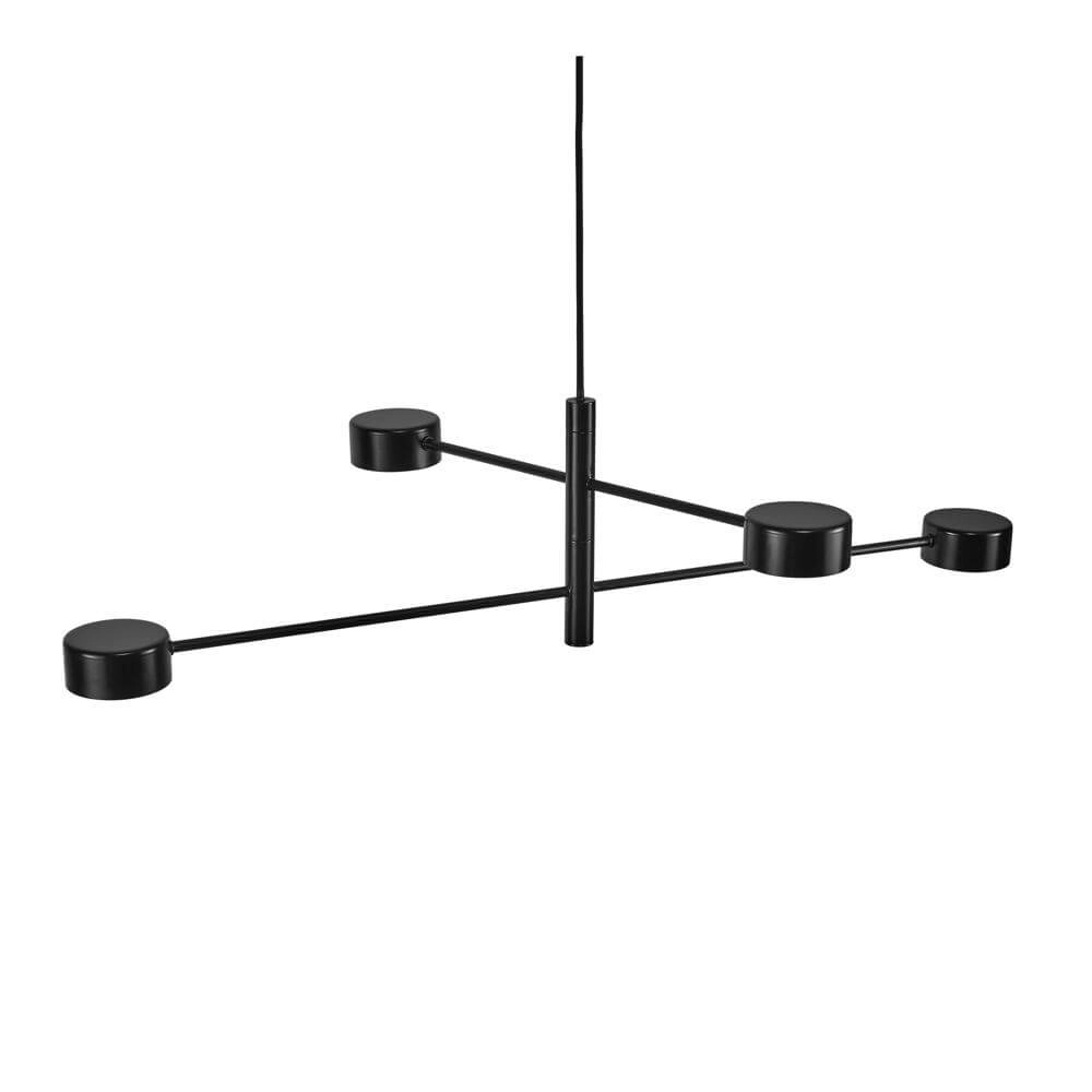 Design-Pendelleuchte Clyde 4-flammig schwarz Nordlux 5704924001154