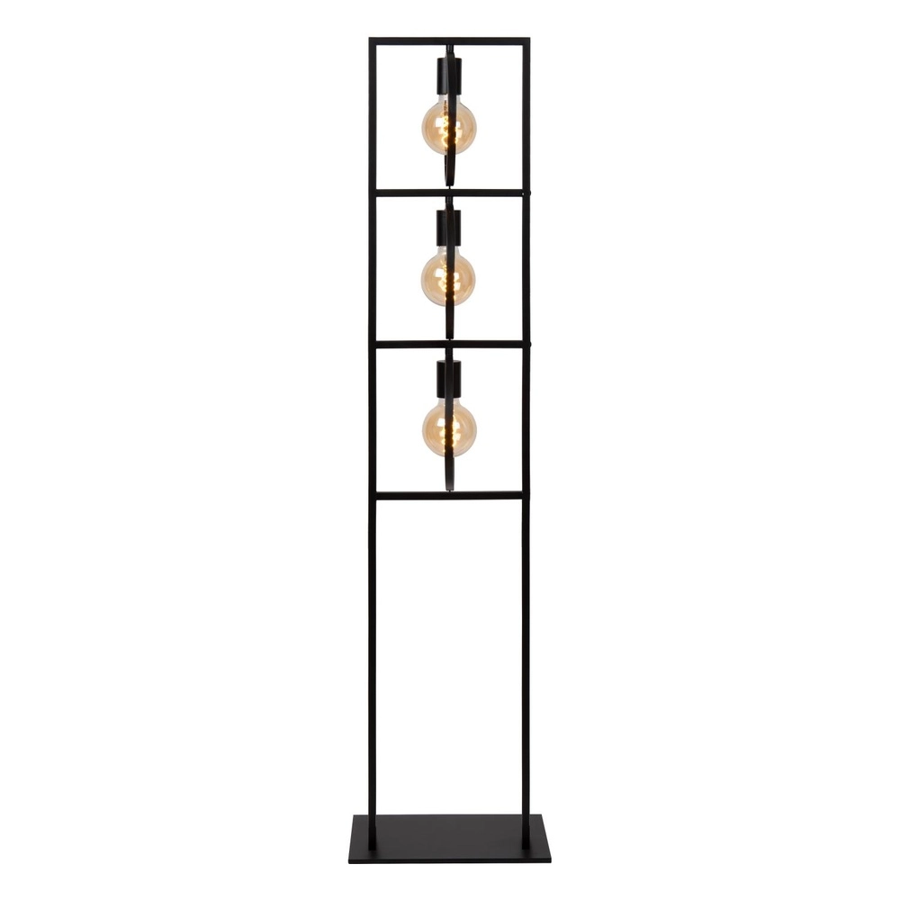Einzigartige Stehlampe Suus 3-Licht Schwarz Lucide 5411212010896