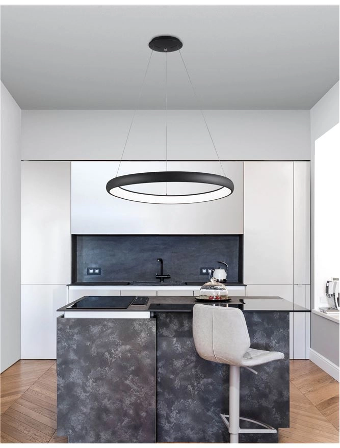 Design-Pendelleuchte Albi schwarz Ø 81cm Lyora 5212017416865