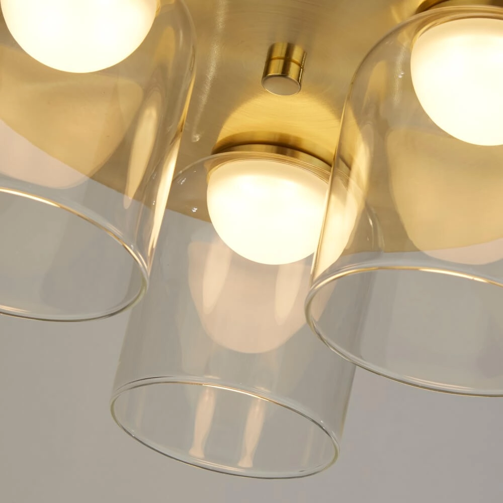 Deckenleuchte für Badezimmer Highball Messing Searchlight 5053423267623