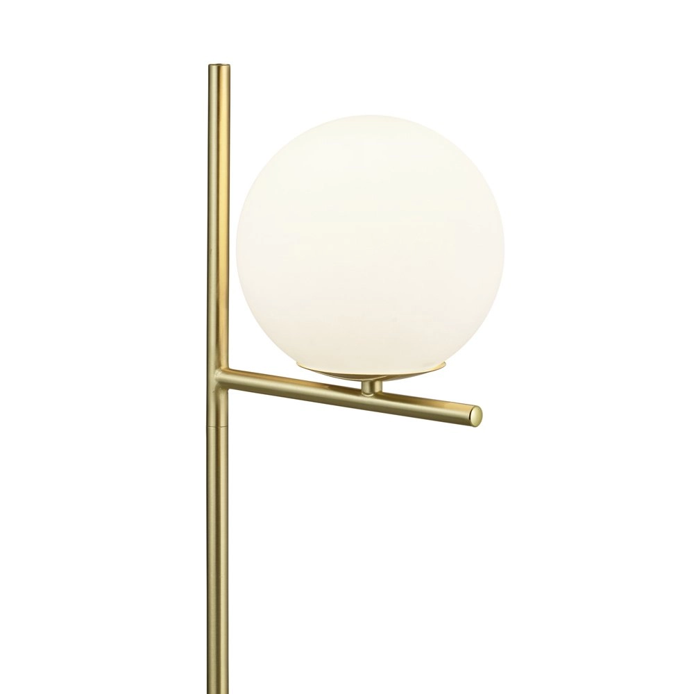 Tischlampe Pure 52 cm Matt Brass mit weiß Trio 4017807436075