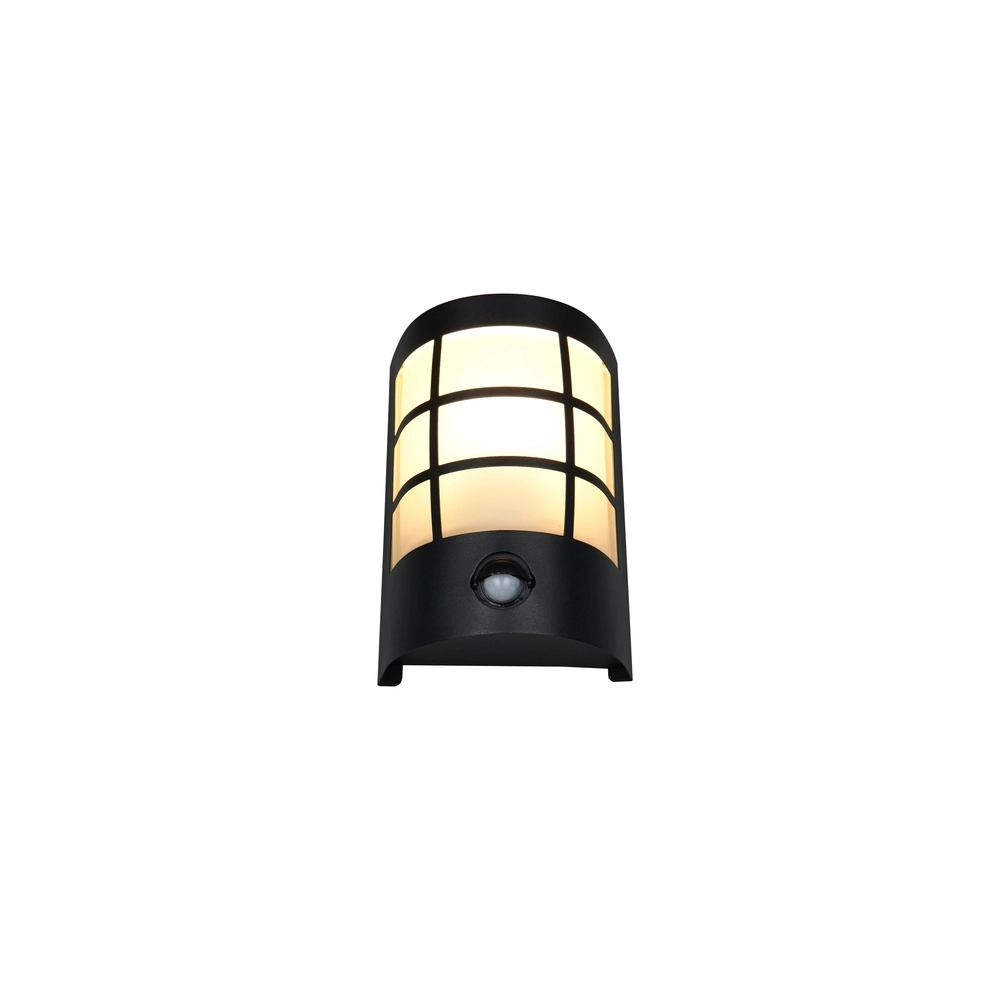 Schwarze Wandleuchte Sintra mit Sensor Trio 4017807648256