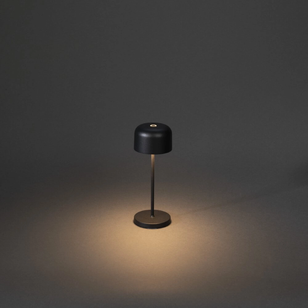 Wiederaufladbare Tischlampe Lille mini Schwarz KonstSmide 7318307835755