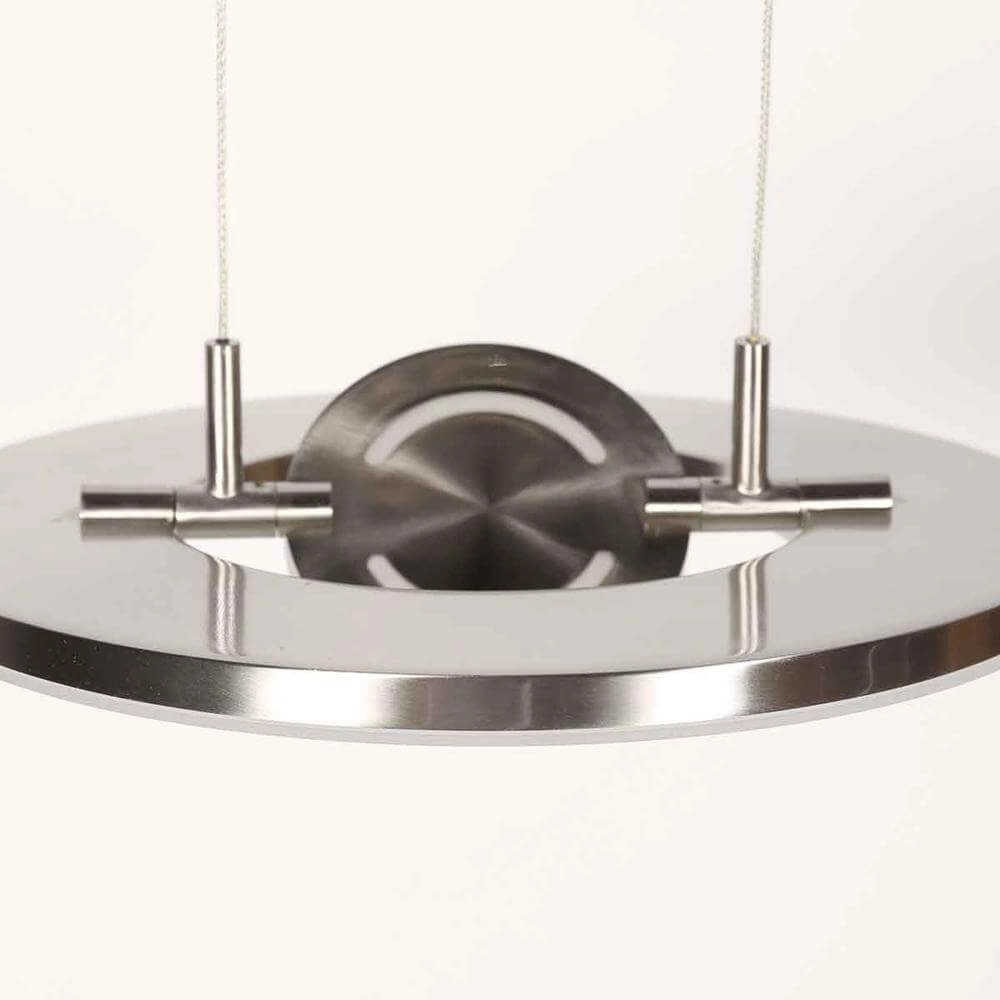 Schlanke Pendelleuchte Soleil Ø 32cm grau Steinhauer 8712746176674