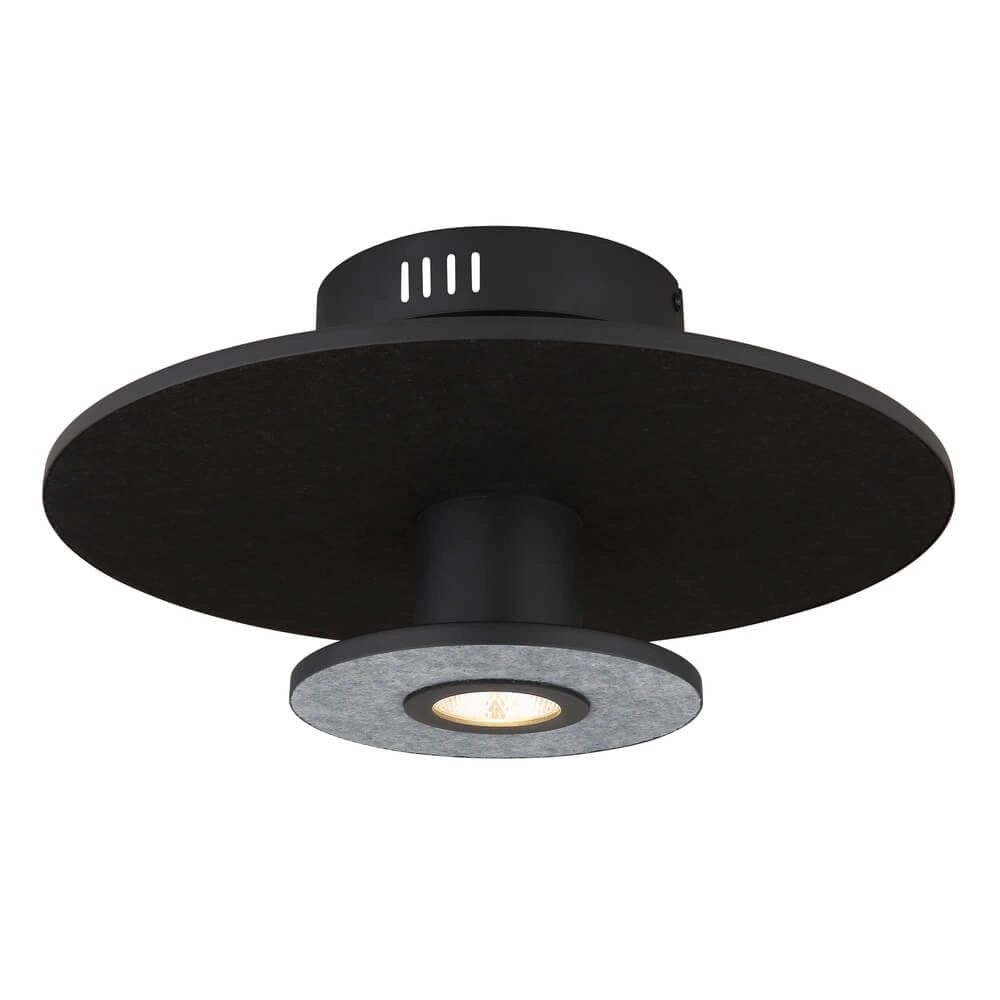 Schwarze Deckenleuchte Carter Ø 38cm mit Filz Globo 9007371471744