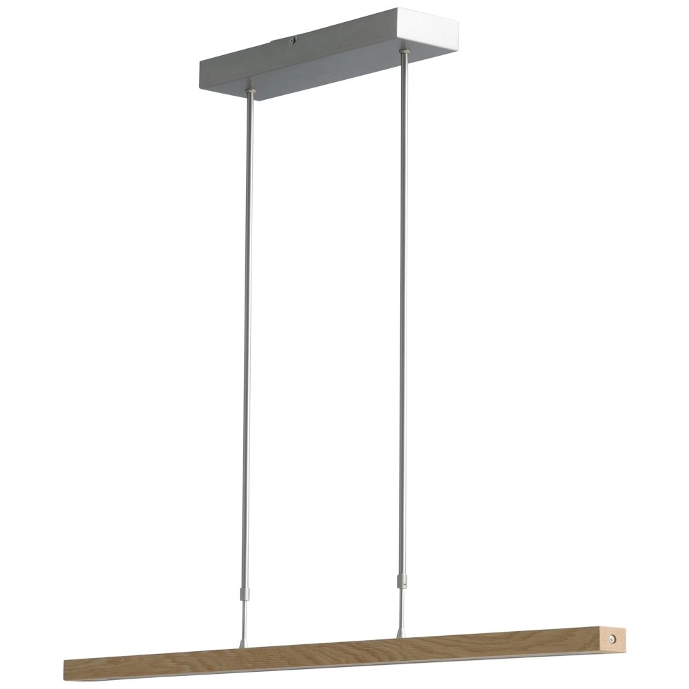 Hängelampe Oak Nickel mit Holz 104cm Masterlight 8718121192215