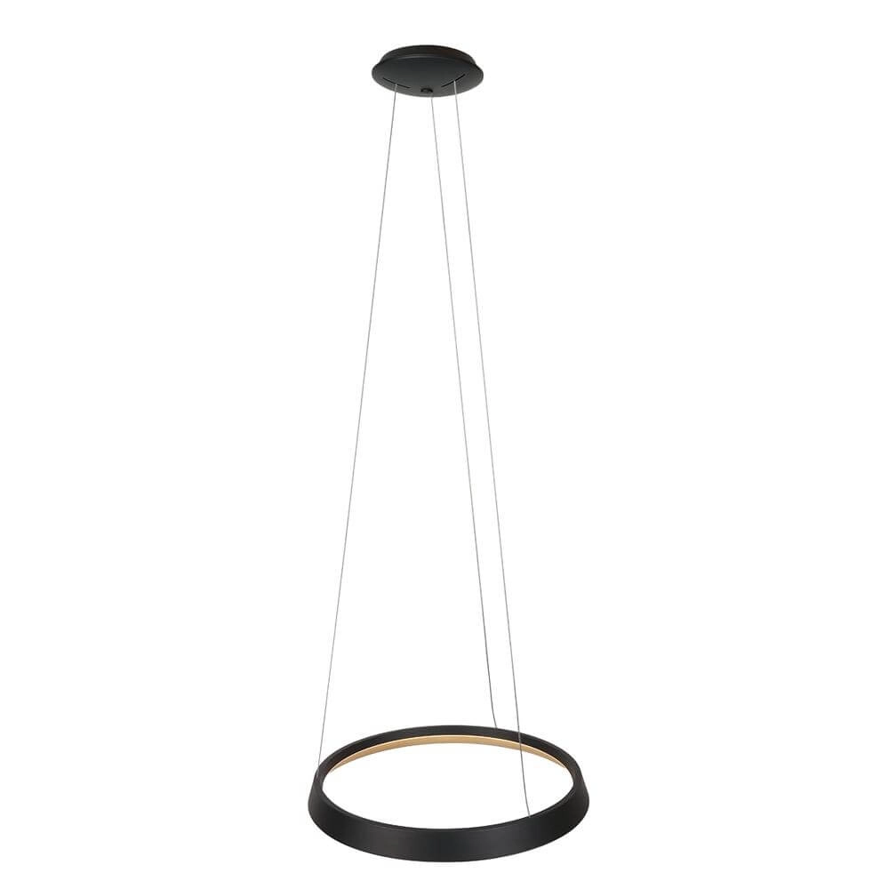 Schlanke Pendelleuchte Ringlux schwarz Ø 60cm Steinhauer 8712746171976