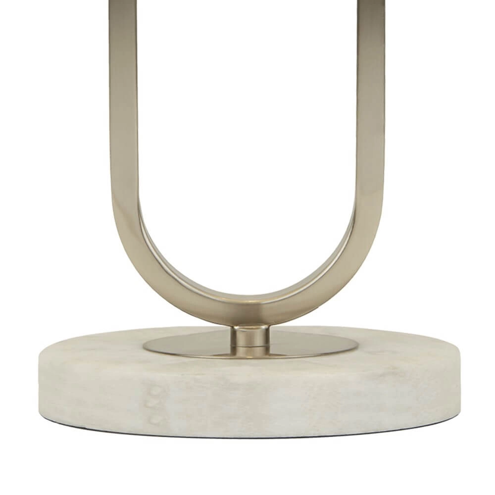 Tischlampe Tablu Marmor mit weißem Farbton Searchlight 5053423248547