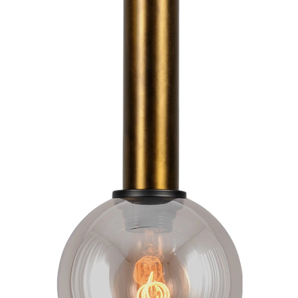 Hängelampe Ø 15cm Bella 2 Antikes Messing mit Goldglas Masterlight 8718121334035