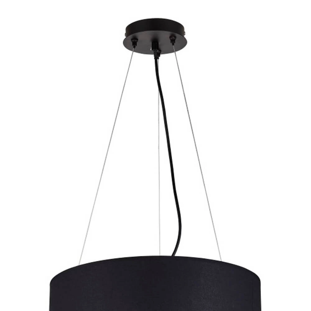 Schwarze Hängelampe Fringe Ø 40cm Searchlight 5053423135533