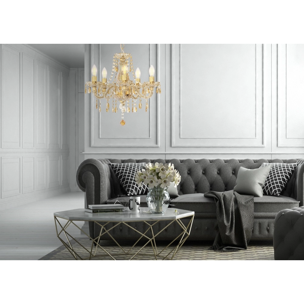 Kronleuchter Marie Ø 48 cm Gold Globo 4048194072768