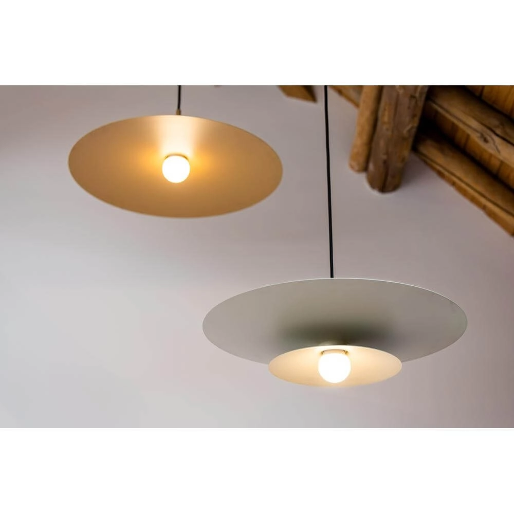 Pendelleuchte Linares Regenschirm braun Ø 50cm Artdelight 8720701101678