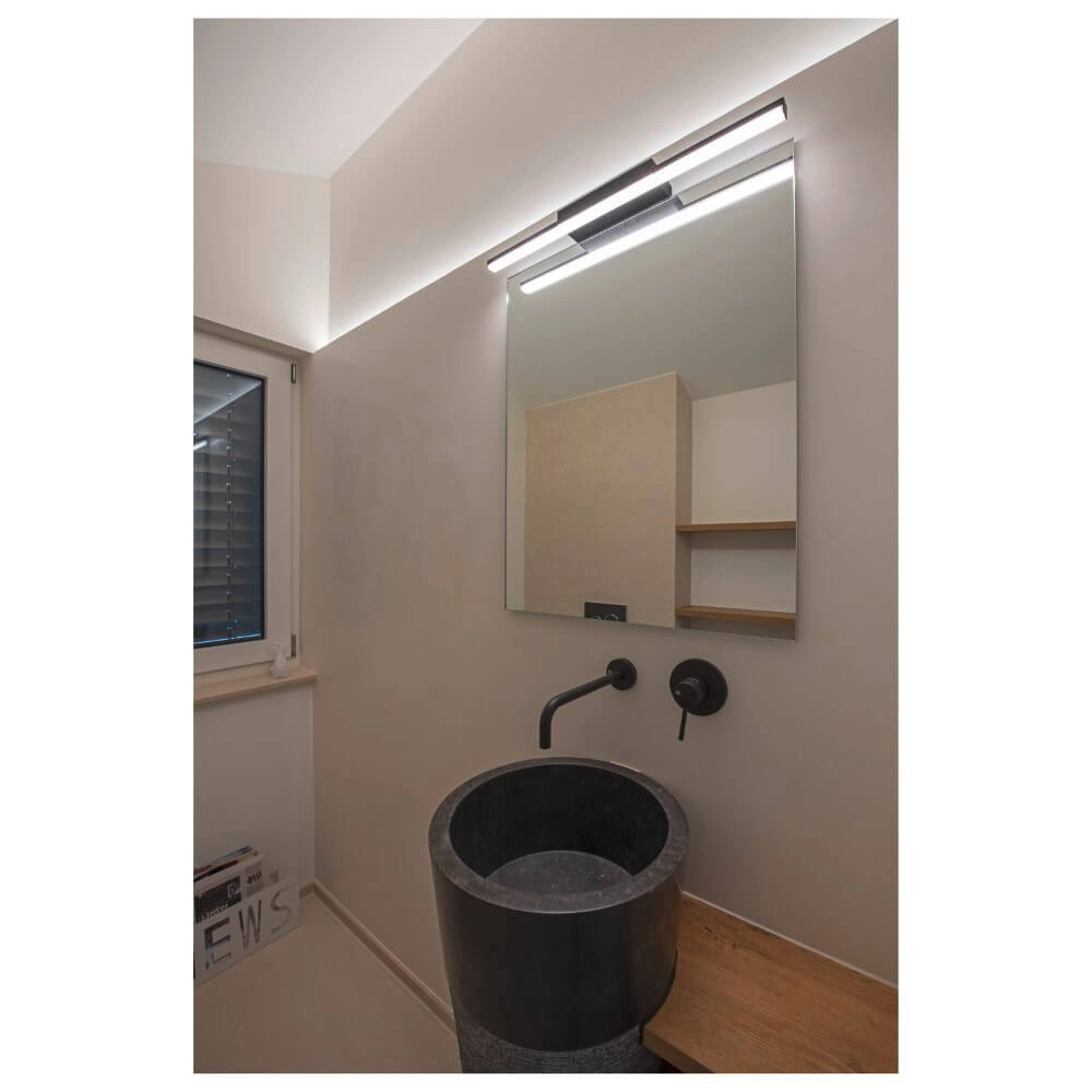 LED-Spiegelbeleuchtung Glenos II Schwarz SLV 4024163236584