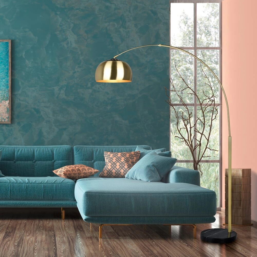 Goldene Bogenlampe Argentina Design Trio 4017807522501