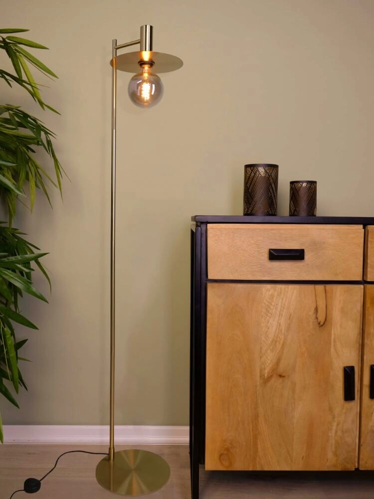 Goldene Stehlampe Escandell Eglo 9008606273911