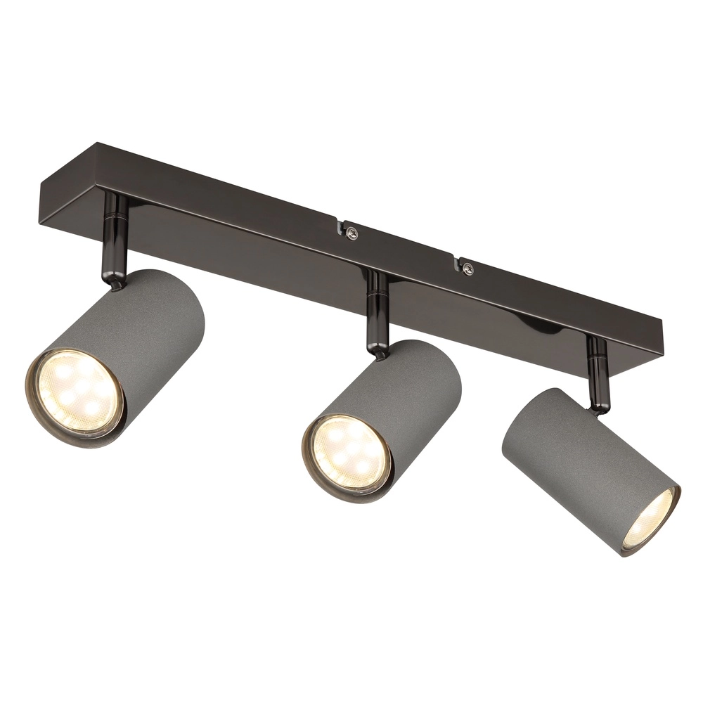 Deckenlampe 3-Leuchten Robby Gunmetal