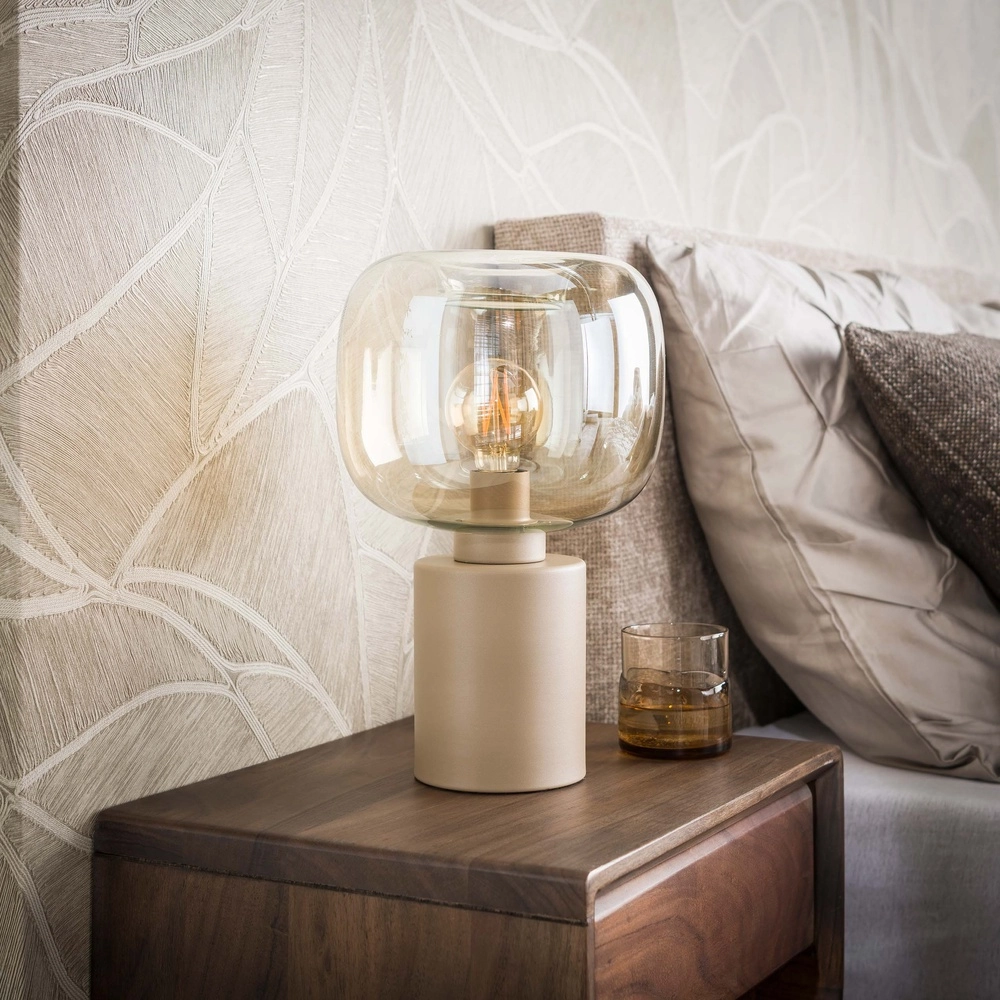 Tischlampendesign Serene Sandbraun Lyora 8716803514720