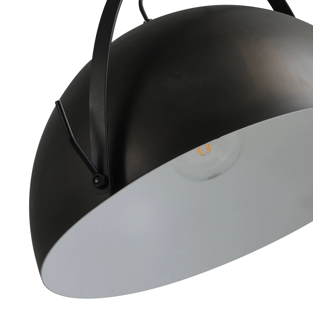 Pendelleuchte Larino 50 Retro schwarz mit weiß Masterlight 8718121234458