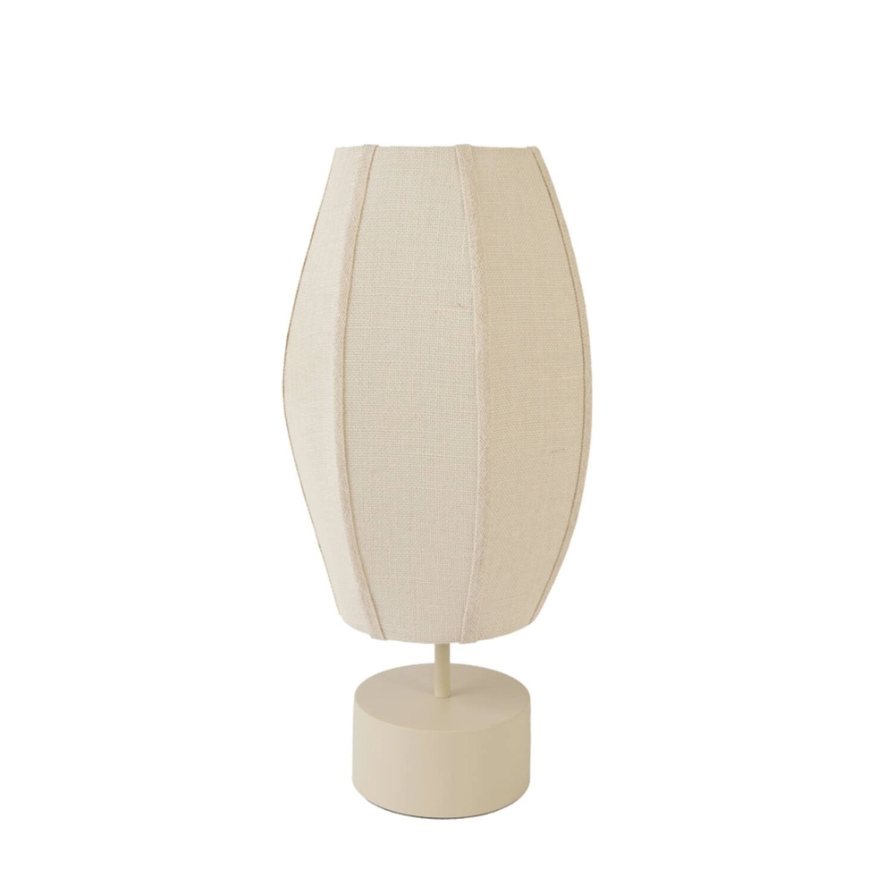 Tischlampe Melamba 63 cm sandbraun