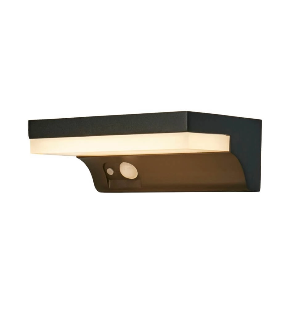 Design-Wandleuchte Solar Schwarz Searchlight 5053423241494