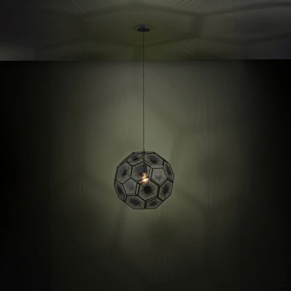 Schwarze Hängelampe Skoura 1 Ø 50cm Stars of Light 9002759396190