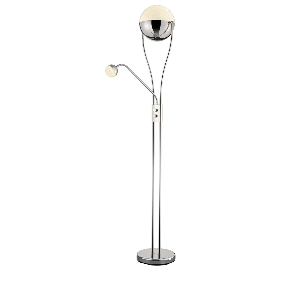 LED Standleuchte Chris 2-leichter 180 cm chrom Trio 4017807336795