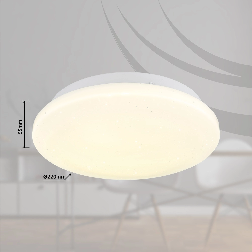 Moderne Deckenbeleuchtung Flarx Weiß Globo 9007371458714