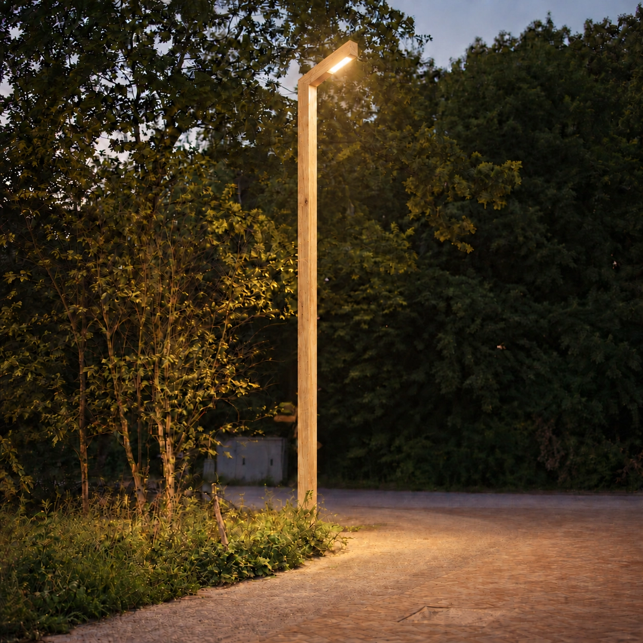 Holzlaterne Strato Rustikale Kastanie – 4M – PH08 – 3000K