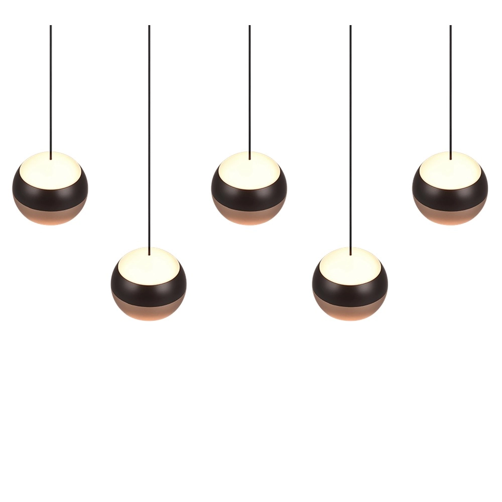 Design-Pendellampe Orbit 5-Licht-Geraden Trio 4017807578843