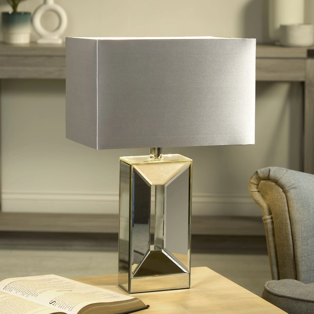 Tischlampe Megan Chrom Searchlight 5053423305714