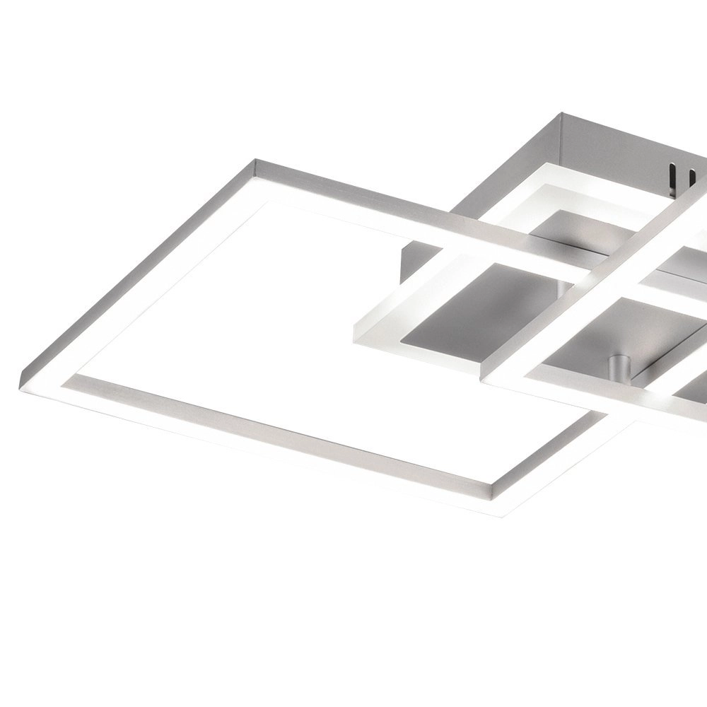 Quadratische Deckenleuchte Venida 57cm grau Trio 4017807451092