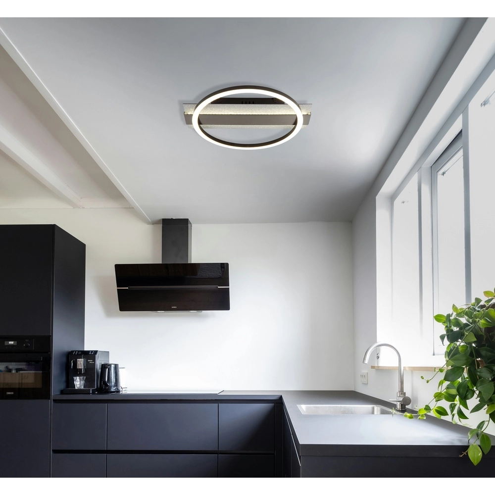 Schwarze Deckenlampe Norberto Konstruktion Globo 9007371578825