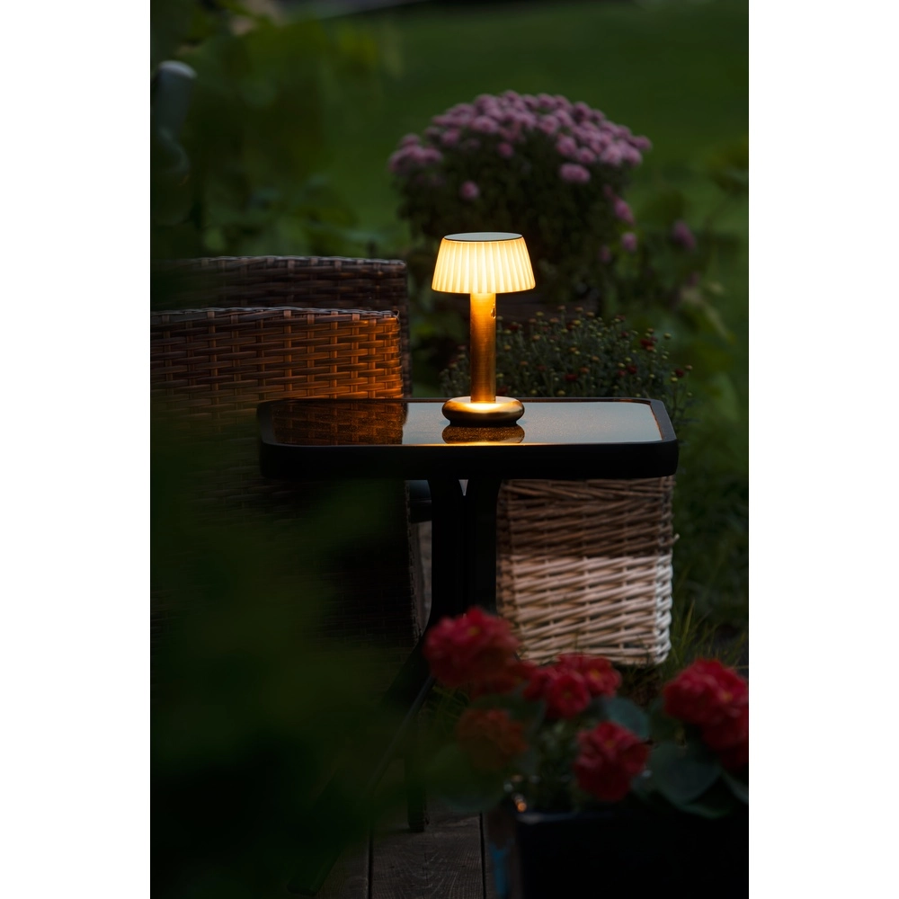Goldene Tischlampe Grasse Wiederaufladbare Geräte KonstSmide 7318300030416