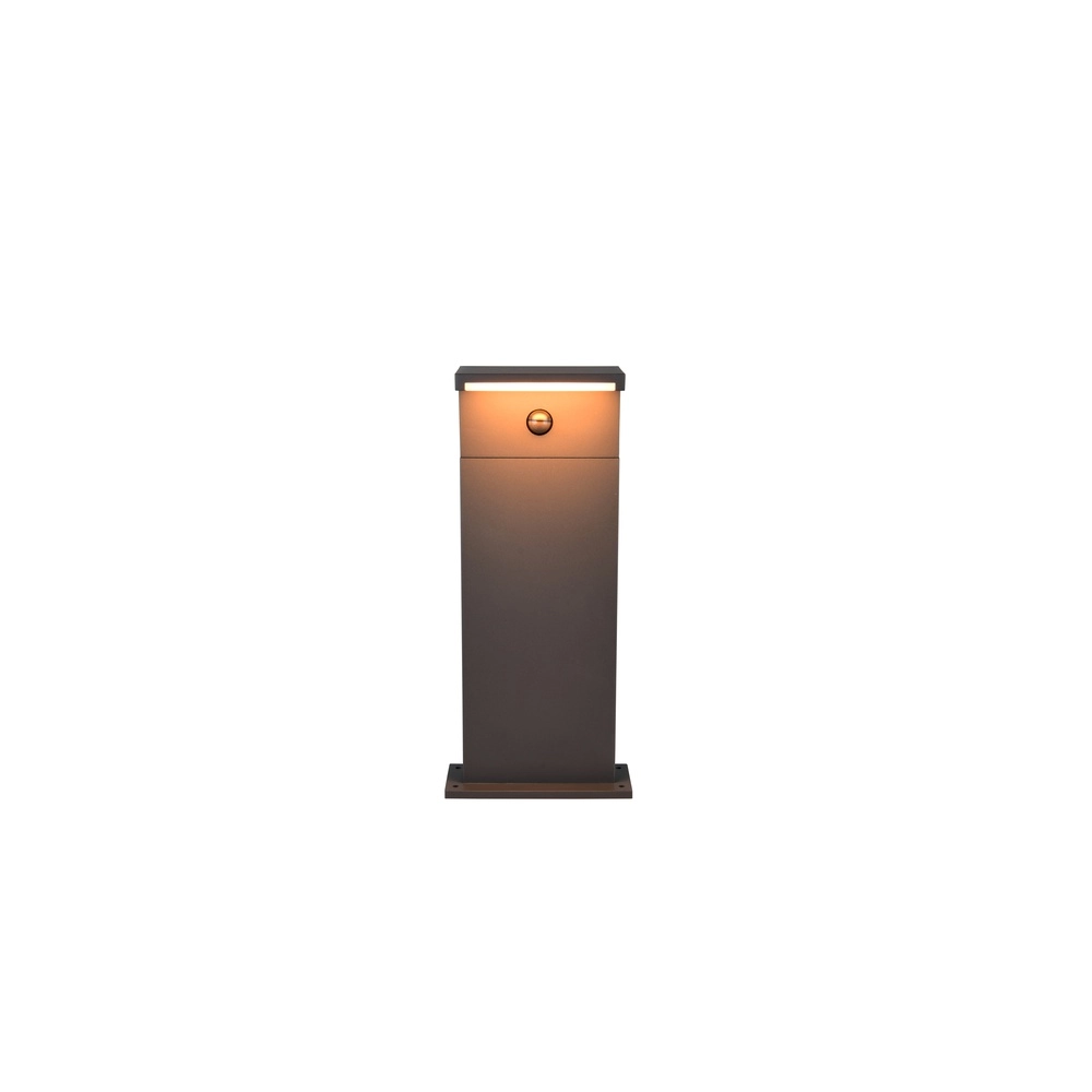 Moderne Gartenlampe Ravi Anthrazit mit Sensor 50 cm Trio 4017807686913