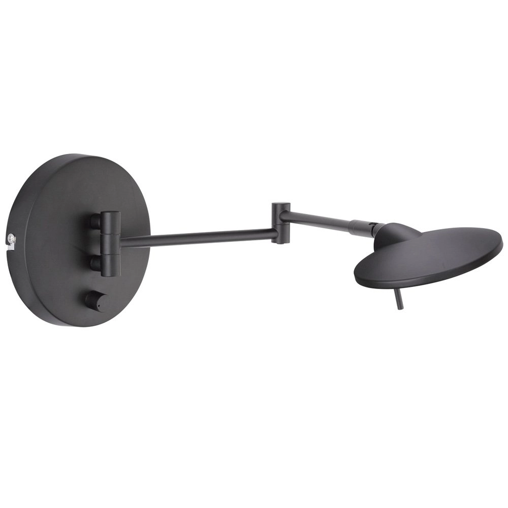 LED-Leselampe Kazan 55 cm schwarz Trio 4017807390056