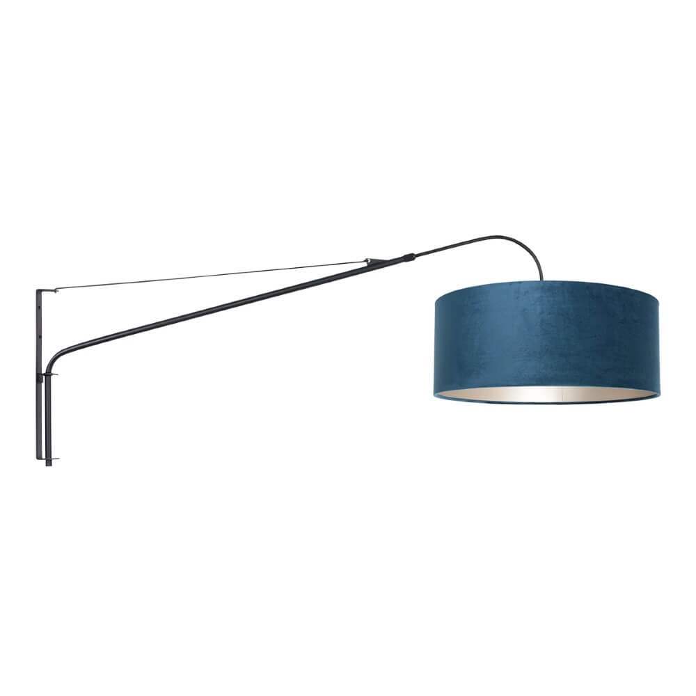 Verstellbare Wandleuchte Elegant Classy schwarz mit blau Steinhauer 8712746147322