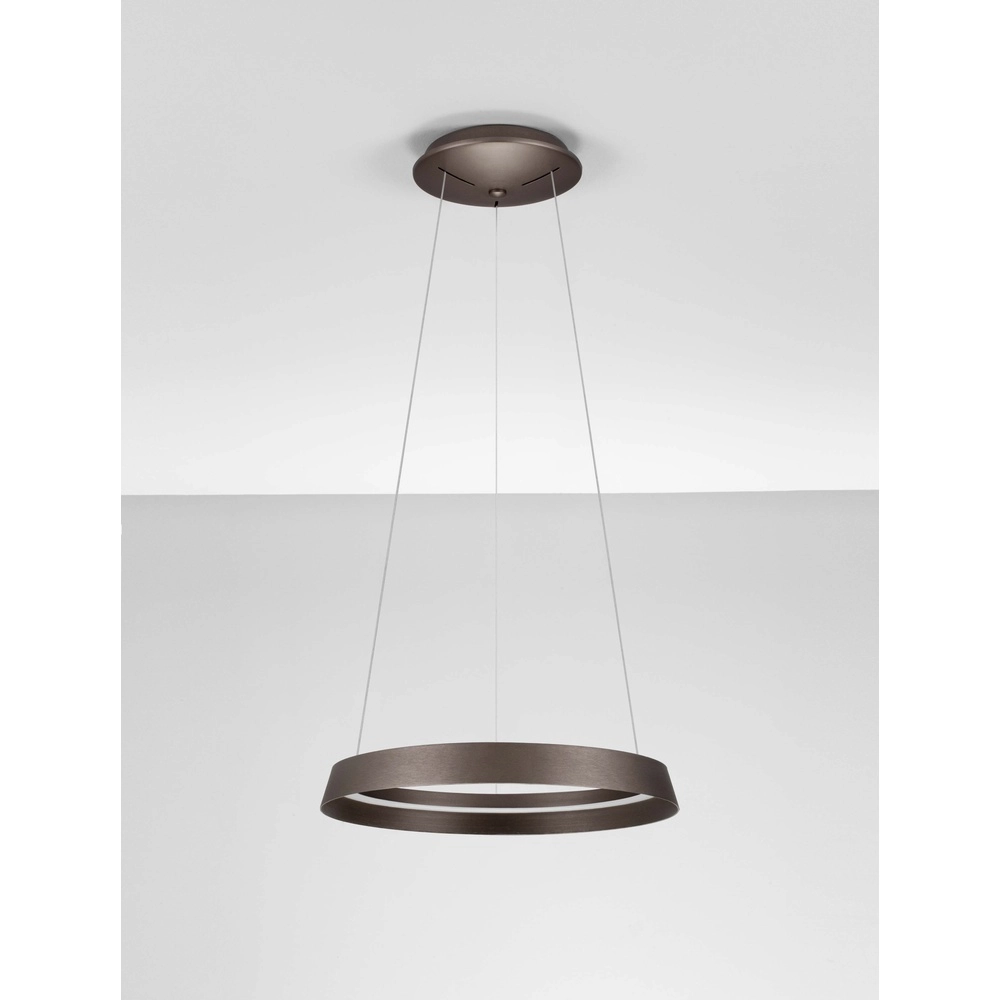 Design-Pendelleuchte Ormi Ø 45cm kaffeebraun Lyora 5212017470379