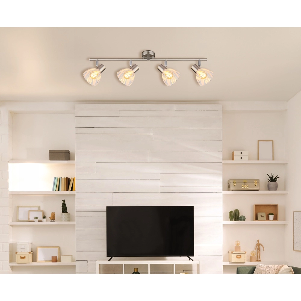 Deckenlampe 4-Licht Zachery Nickel Globo 9007371522491